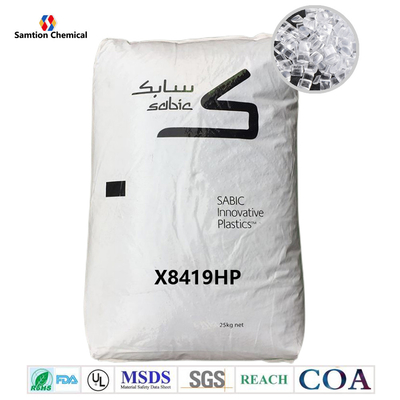 FDA Grade S-Plastic Xylex X8419HP Pellet di resina in vrazza a basso flusso medio per lo stampaggio ad iniezione