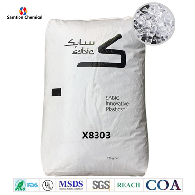 Temperatura d'elaborazione bassa di plastica di Xylex X8303 delle palline della resina dell'ANIMALE DOMESTICO di S-Plastic di PORTATA, alto flusso con impatto eccellente